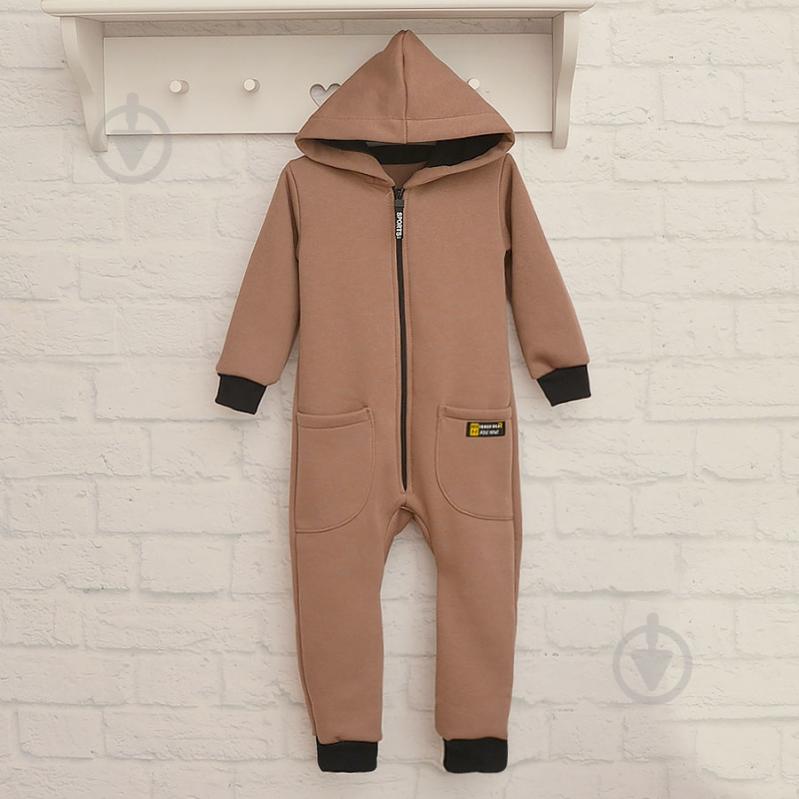 Ромпер унисекс Blanka р.128-134 коричневый 110829 - фото 2 Ромпер унисекс Blanka р.128-134 коричневый 110829 - фото 2