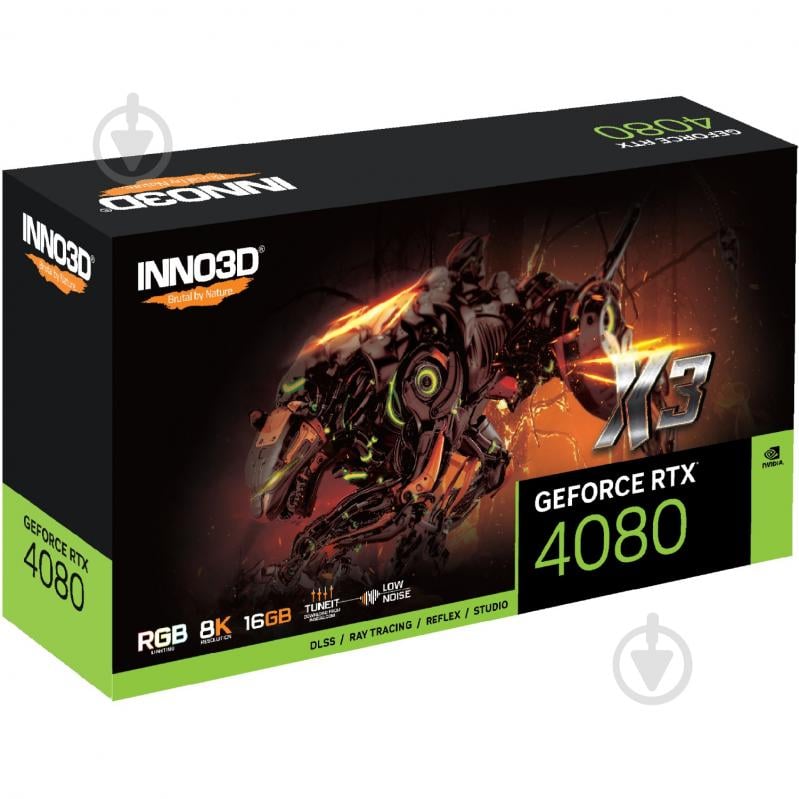 Видеокарта Inno3D GeForce RTX 4080 16GB GDDR6X 256bit (N40803-166X-187049N) - фото 2