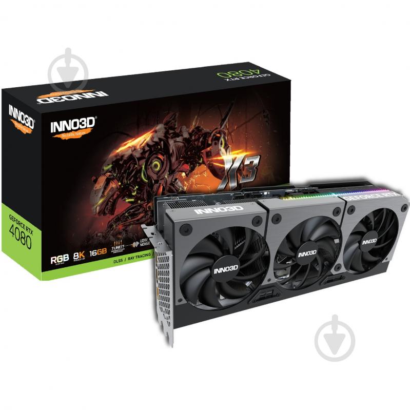 Видеокарта Inno3D GeForce RTX 4080 16GB GDDR6X 256bit (N40803-166X-187049N) - фото 3