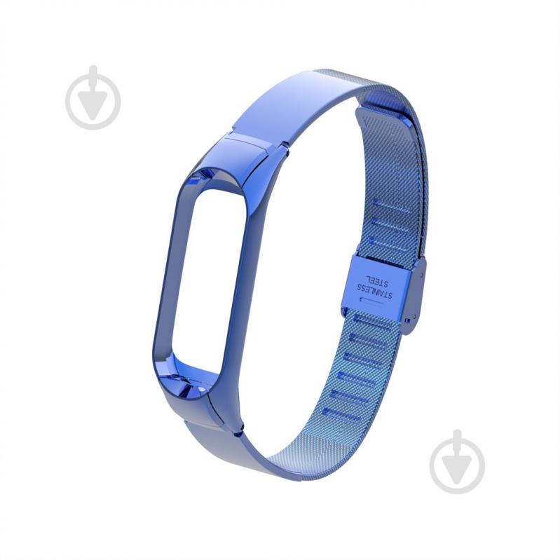 Ремешок для фитнес-браслета Armorstandart Armorstandart Flat Milanese Band 4303 для Xiaomi Mi Band 4/3 Blue (ARM55930) - фото 1