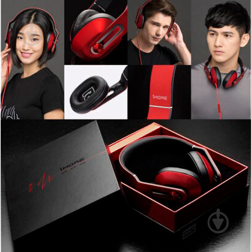 Наушники 1More Over-Ear Headphones MK801-RD red (325794) - фото 9