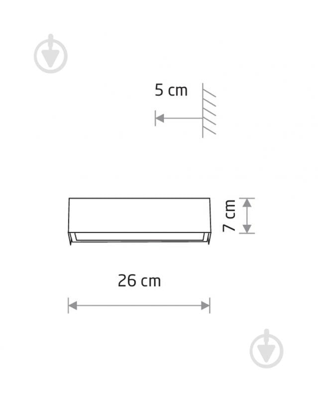 Бра Nowodvorski Straightall 1x40 Вт E14 черный 7601 - фото 3
