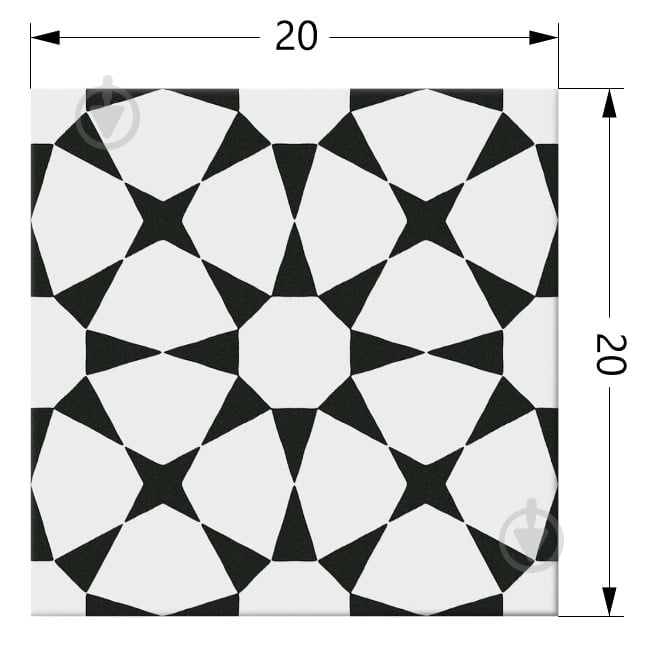 Плитка Cifre Hidra Prisma White 20x20 - фото 2