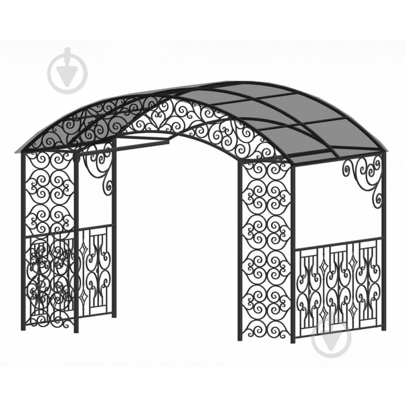 Навіс кований Артдеко КН-46 3500х2700х2000 мм (комплект елементів) - фото 1