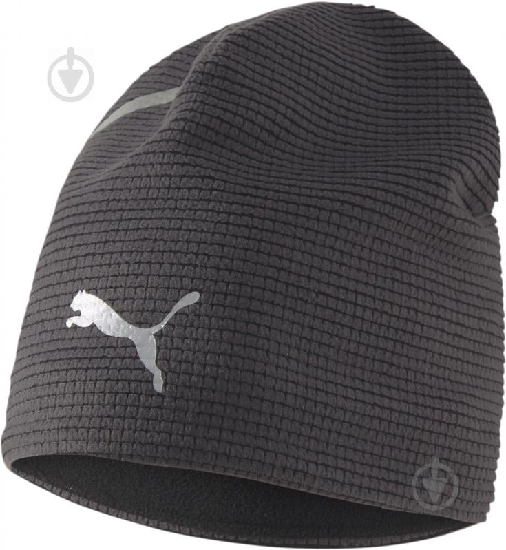 Шапка Puma Warm Running Beanie 02285801 р.one size чорний - фото 1