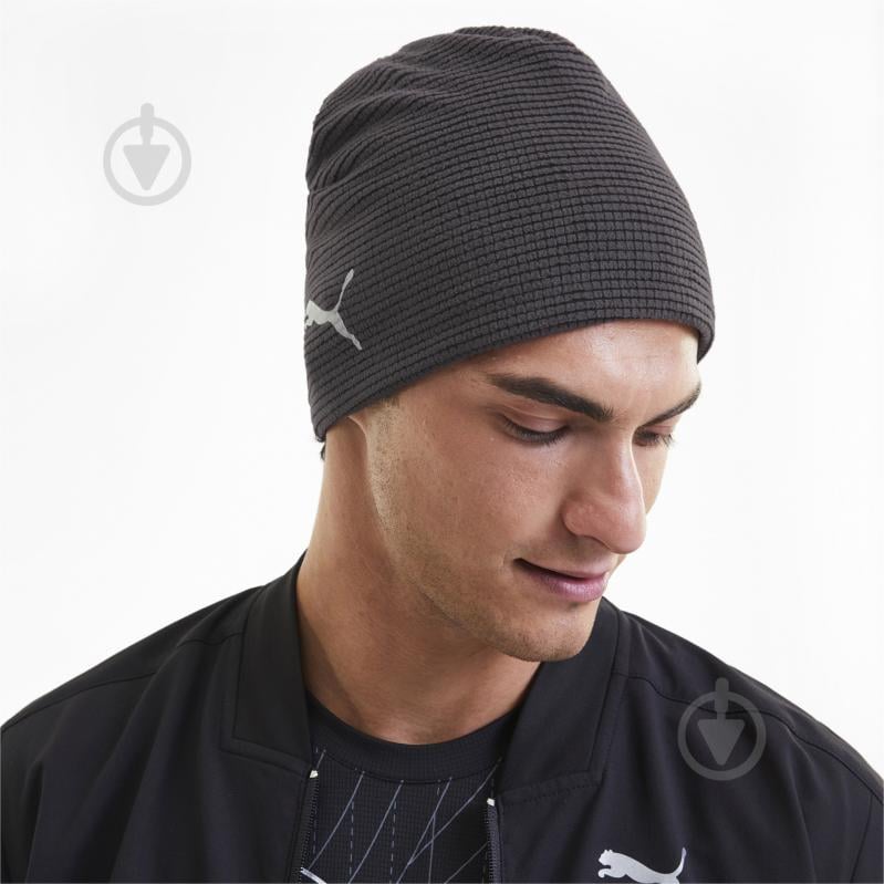 Шапка Puma Warm Running Beanie 02285801 р.one size чорний - фото 3