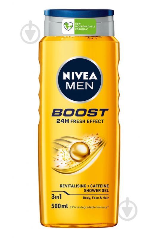 Гель для душа Nivea Boost 3 в 1 для тіла, обличчя, волосся 500 мл - фото 1