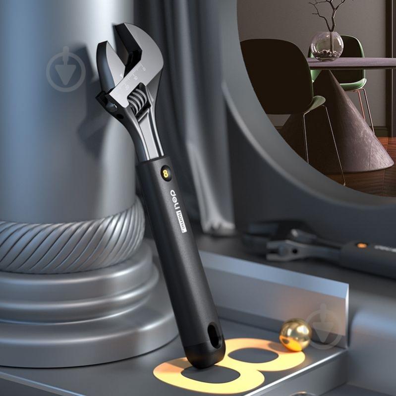 Ключ розвідний Deli EHT1508 - фото 3