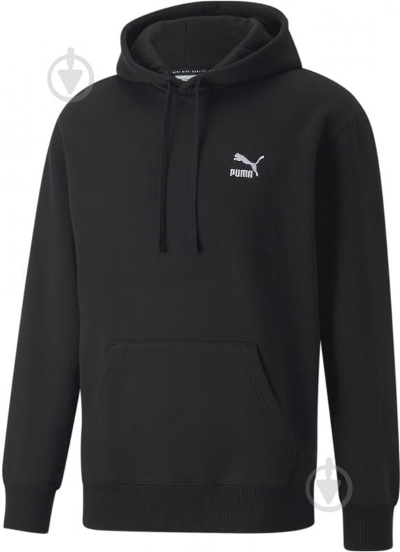 Джемпер Puma CLASSICS SMALL LOGO HOODIE FL 53559601 р.XL черный - фото 1