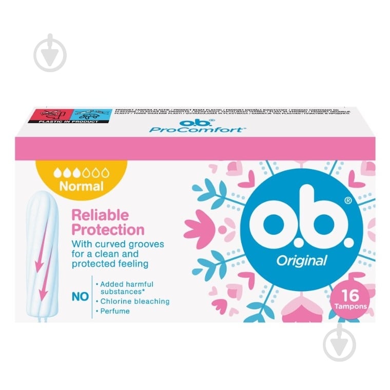 Тампоны o.b. Original Normal 16 шт. - фото 1 Тампоны o.b. Original Normal 16 шт. - фото 1