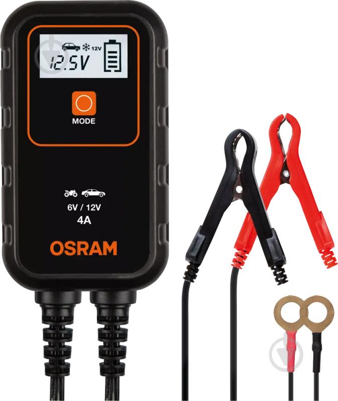 Зарядний пристрій Osram OEBCS904 4 А 6/12 В ( до 90 Ah) 44371264747 - фото 2