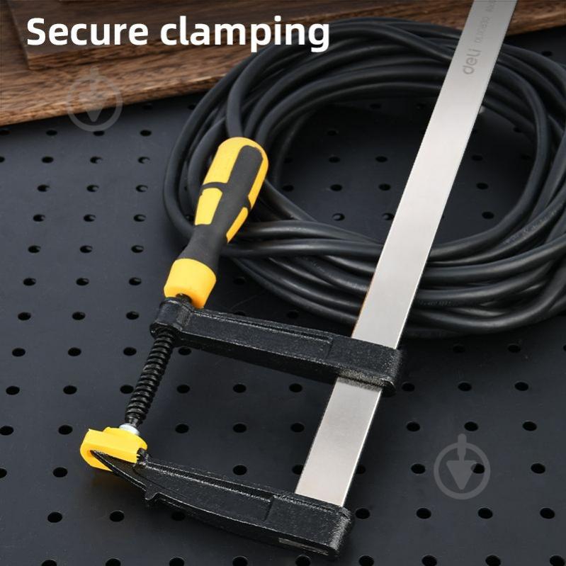 Струбцина Deli EDL110525 - фото 3 Струбцина Deli EDL110525 - фото 3