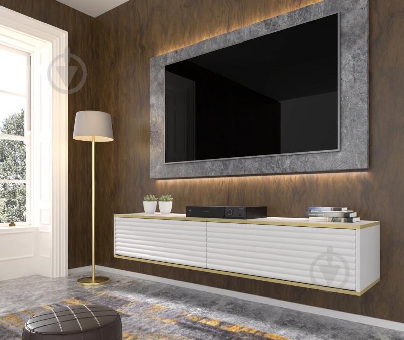 Тумба под ТВ BIM Furniture Subi 2д 1800x330x400 мм белый матовый(SUBI_TV_STAND_180_WHITE_MAT) - фото 3 Тумба под ТВ BIM Furniture Subi 2д 1800x330x400 мм белый матовый(SUBI_TV_STAND_180_WHITE_MAT) - фото 3