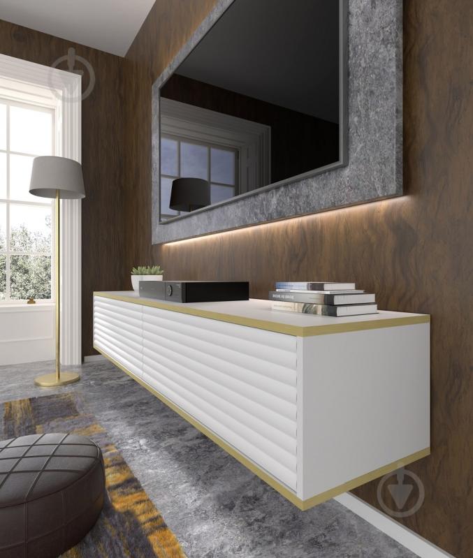 Тумба под ТВ BIM Furniture Subi 2д 1800x330x400 мм белый матовый(SUBI_TV_STAND_180_WHITE_MAT) - фото 4 Тумба под ТВ BIM Furniture Subi 2д 1800x330x400 мм белый матовый(SUBI_TV_STAND_180_WHITE_MAT) - фото 4