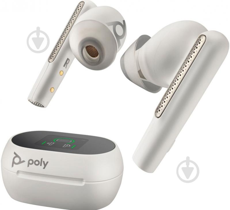 Bluetooth-гарнитура Poly TWS Voyager Free 60 white (7Y8G6AA) - фото 1