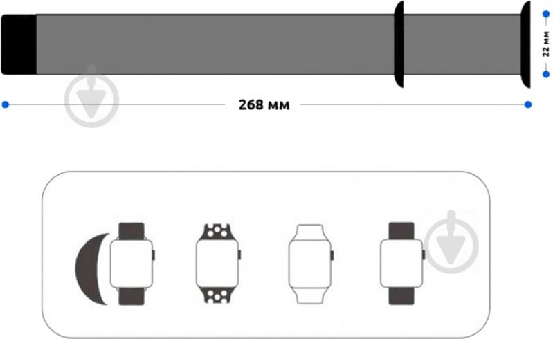 Ремешок Armorstandart Sport Band (3 Straps) для Apple Watch 38-40 мм flame ARM52453 - фото 4