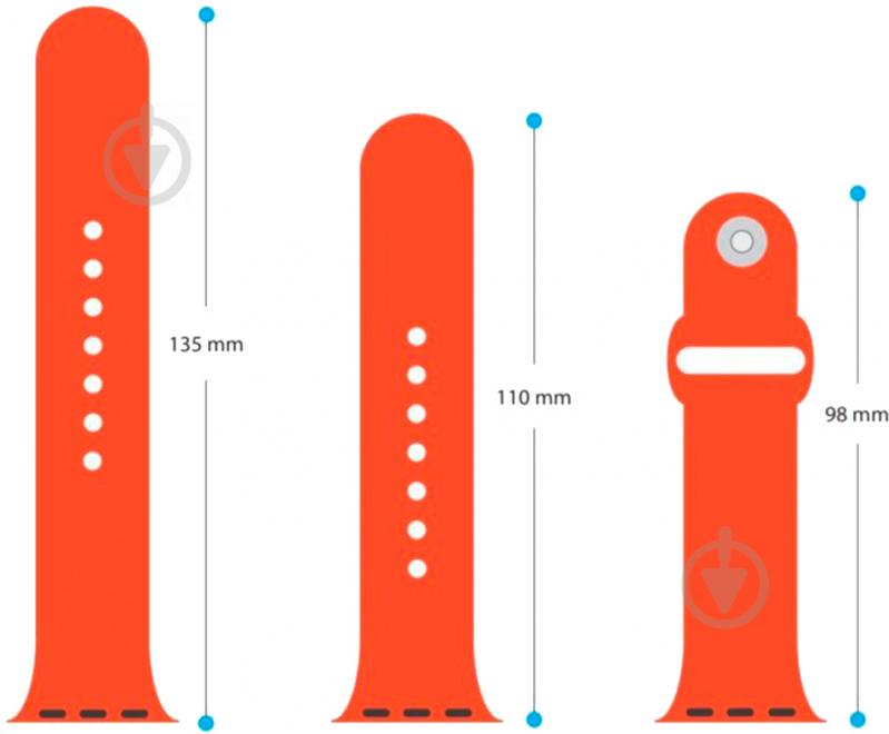 Ремінець Armorstandart Sport Band (3 Straps) для Apple Watch 38-40 мм flame ARM52453 - фото 3