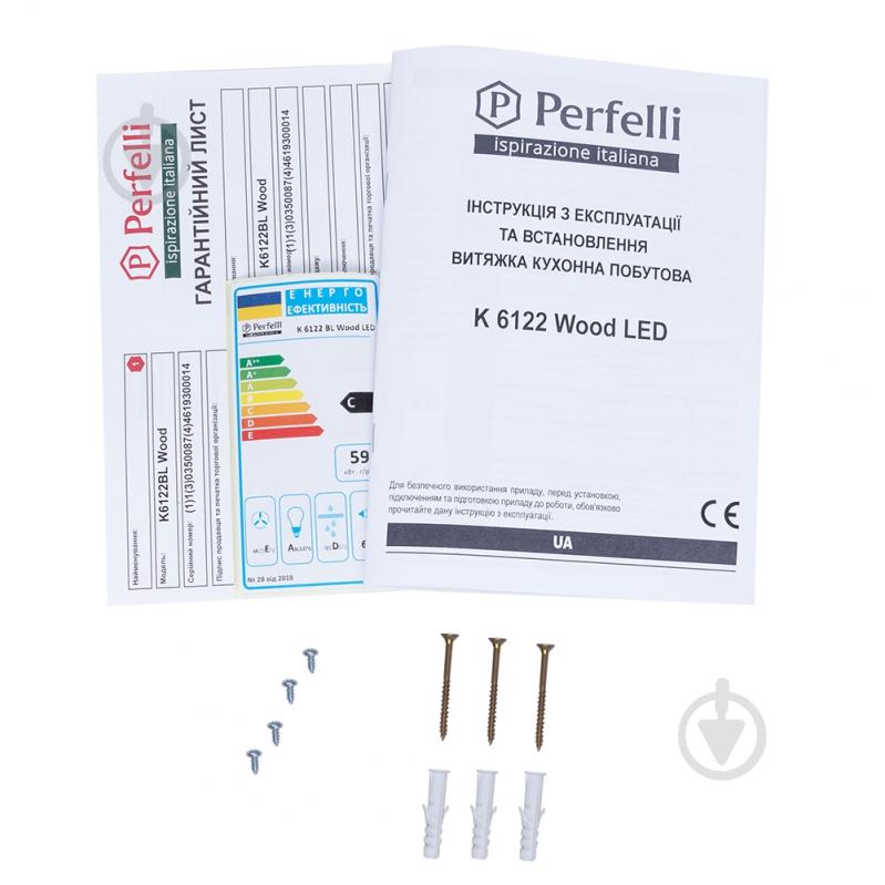 Вытяжка Perfelli K 6122 BL Wood LED - фото 15