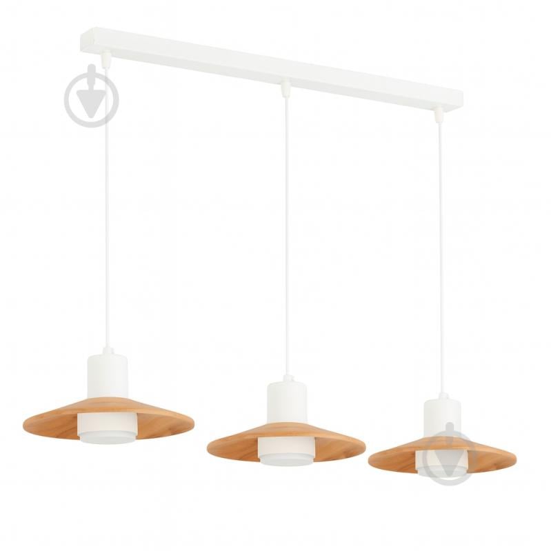 Светильник подвесной LIGHT SET KALUSH 3x/GX53 белый/дерево - фото 1