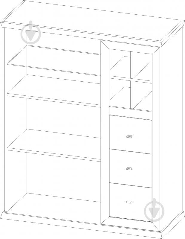 Комод SOKME 1100 1Д/3Ш Орегон - фото 3