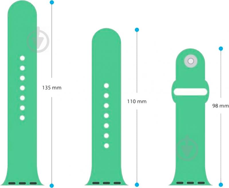 Ремінець Armorstandart Sport Band (3 Straps) для Apple Watch 38-40 мм mint ARM51938 - фото 3