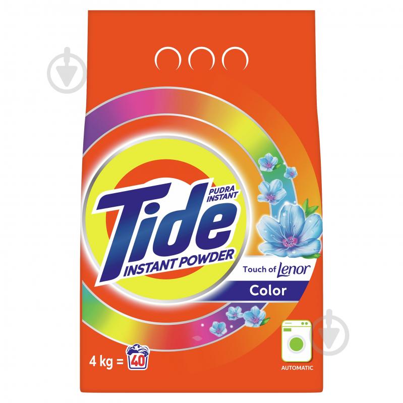 Стиральный порошок для машинной стирки Tide Аква-Пудра Touch of Lenor 4 кг - фото 1