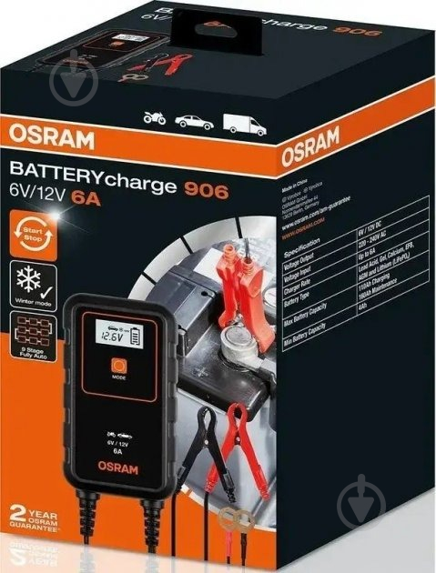 Зарядное устройство Osram 6Amps 6/12V 44371264748 - фото 2