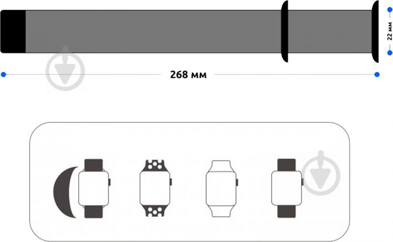 Ремешок Armorstandart Sport Band (3 Straps) для Apple Watch 38-40 мм pine green ARM56844 - фото 4