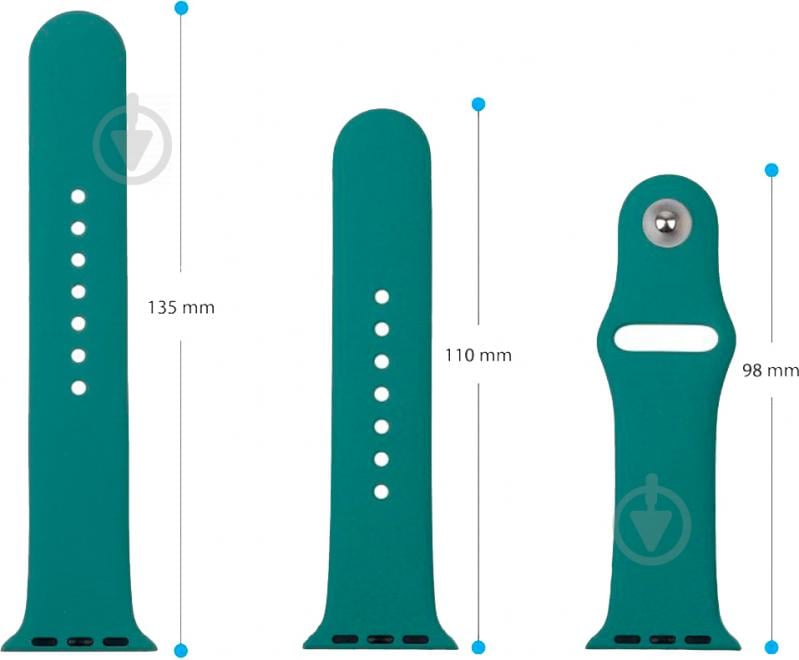 Ремешок Armorstandart Sport Band (3 Straps) для Apple Watch 38-40 мм pine green ARM56844 - фото 3