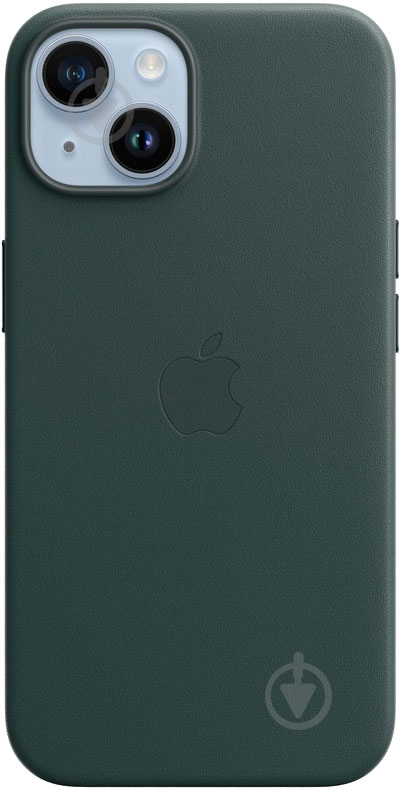 Чехол Apple Leather Case with MagSafe для iPhone 14 forest green (MPP53ZE/A) - фото 1