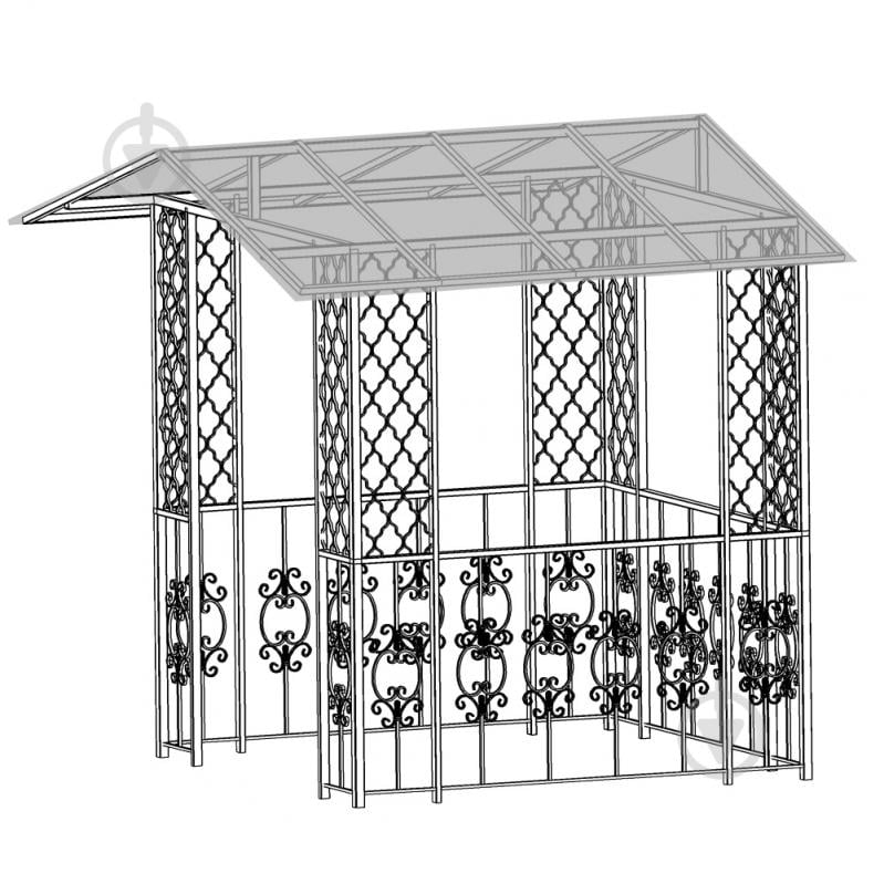 Навіс кований Артдеко КН-44 2845х2600х2400 мм - фото 1