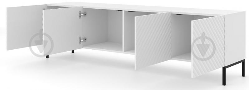 Тумба під ТВ BIM Furniture Surf 4д 2000x560x420 мм чорний/білий матовий (SURF_TV_STAND_200_4D_WHITE_MAT) - фото 2 Тумба під ТВ BIM Furniture Surf 4д 2000x560x420 мм чорний/білий матовий (SURF_TV_STAND_200_4D_WHITE_MAT) - фото 2