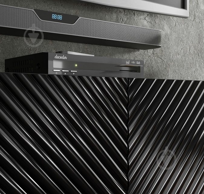 Тумба под ТВ BIM Furniture Surf 4д 2000x560x420 мм черный/золотой(SURF_TV_STAND_200_4D_BLACK_GLO) - фото 3 Тумба под ТВ BIM Furniture Surf 4д 2000x560x420 мм черный/золотой(SURF_TV_STAND_200_4D_BLACK_GLO) - фото 3