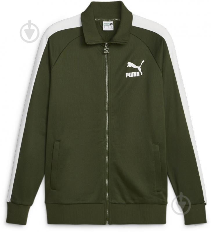 Джемпер Puma T7 ICONIC TRACK JACKET (S) PT 53948431 р.S зеленый - фото 1