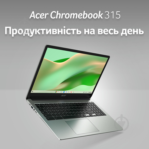 Ноутбук Acer Chromebook 315 CB315-4H-P01E 15,6" (NX.KB9EU.002) pure silver - фото 2