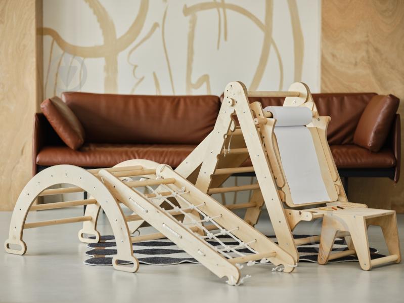 Ігровий комплекс Goodevas 6в1 трикутник Піклера/арка/гірка/сітка/подушка та арт-сет E532 - фото 14 Ігровий комплекс Goodevas 6в1 трикутник Піклера/арка/гірка/сітка/подушка та арт-сет E532 - фото 14