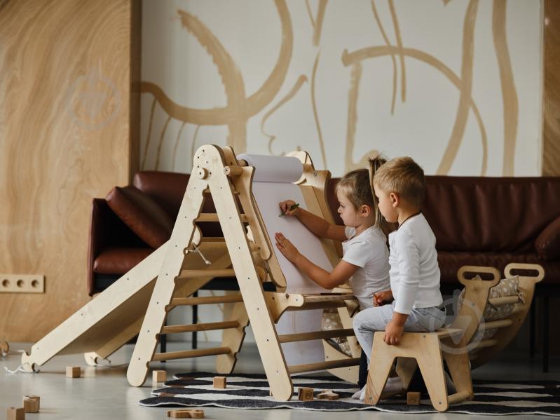 Ігровий комплекс Goodevas 6в1 трикутник Піклера/арка/гірка/сітка/подушка та арт-сет E532 - фото 5 Ігровий комплекс Goodevas 6в1 трикутник Піклера/арка/гірка/сітка/подушка та арт-сет E532 - фото 5