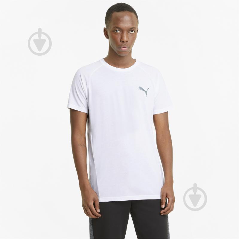 Футболка Puma EVOSTRIPE Tee 58580602 р.M белый - фото 1