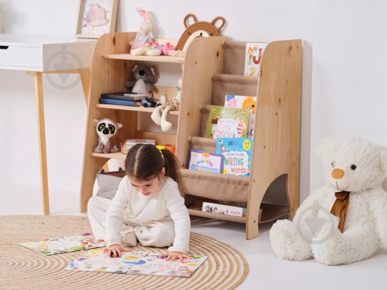 Стелаж Goodevas Монтессорі великий 2в1 для книг та іграшок E648 бежевий - фото 22 Стелаж Goodevas Монтессорі великий 2в1 для книг та іграшок E648 бежевий - фото 22