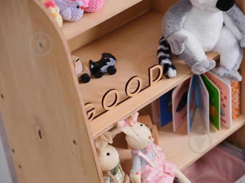 Стелаж Goodevas Монтессорі великий 2в1 для книг та іграшок E648 бежевий - фото 25 Стелаж Goodevas Монтессорі великий 2в1 для книг та іграшок E648 бежевий - фото 25