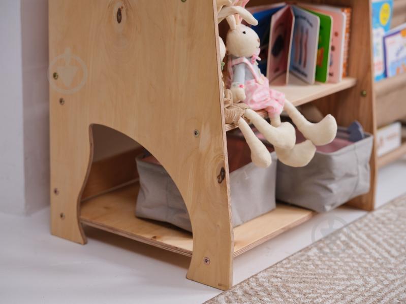 Стелаж Goodevas Монтессорі великий 2в1 для книг та іграшок E648 бежевий - фото 26 Стелаж Goodevas Монтессорі великий 2в1 для книг та іграшок E648 бежевий - фото 26