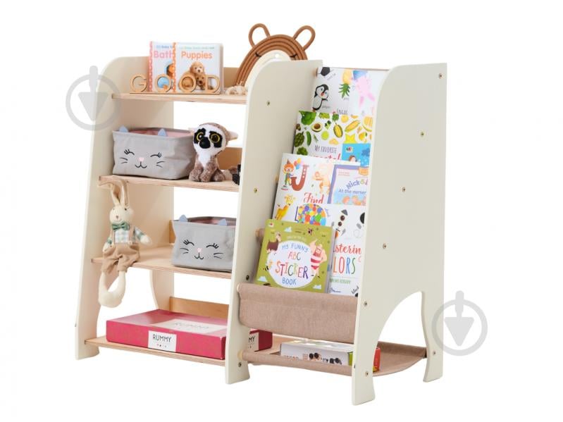 Стелаж Goodevas Монтессорі великий 2в1 для книг та іграшок E648 бежевий - фото 32 Стелаж Goodevas Монтессорі великий 2в1 для книг та іграшок E648 бежевий - фото 32