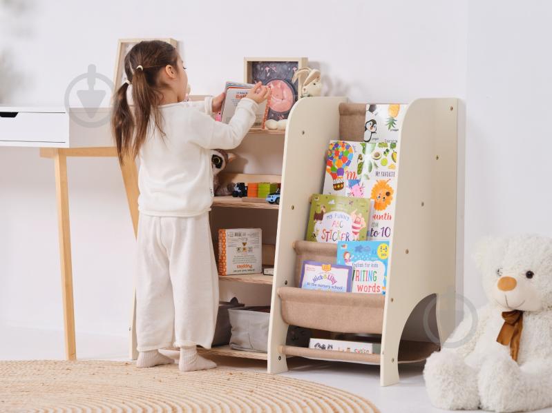 Стелаж Goodevas Монтессорі великий 2в1 для книг та іграшок E648 бежевий - фото 34 Стелаж Goodevas Монтессорі великий 2в1 для книг та іграшок E648 бежевий - фото 34