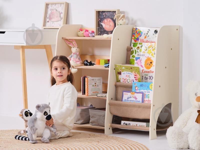 Стелаж Goodevas Монтессорі великий 2в1 для книг та іграшок E648 бежевий - фото 35 Стелаж Goodevas Монтессорі великий 2в1 для книг та іграшок E648 бежевий - фото 35