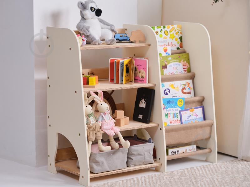 Стелаж Goodevas Монтессорі великий 2в1 для книг та іграшок E648 бежевий - фото 37 Стелаж Goodevas Монтессорі великий 2в1 для книг та іграшок E648 бежевий - фото 37