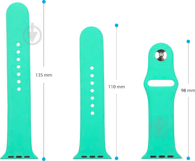 Ремінець Armorstandart Sport Band (3 Straps) для Apple Watch 38-40 мм spearmint ARM57872 - фото 3