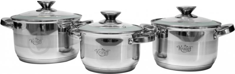Набір каструль Krauff 6 предметів 26-242-005 - фото 3 Набір каструль Krauff 6 предметів 26-242-005 - фото 3