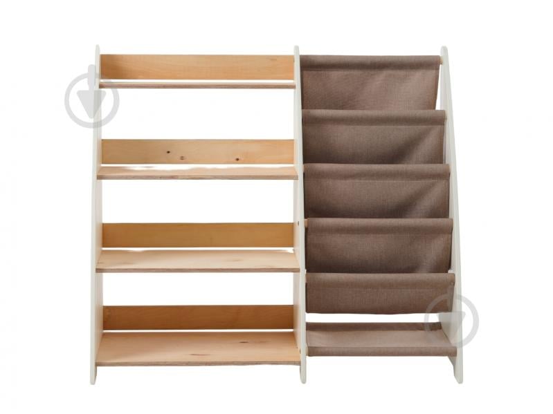 Стелаж Goodevas Монтессорі 2в1 для книг та іграшок E624 молочний - фото 5 Стелаж Goodevas Монтессорі 2в1 для книг та іграшок E624 молочний - фото 5