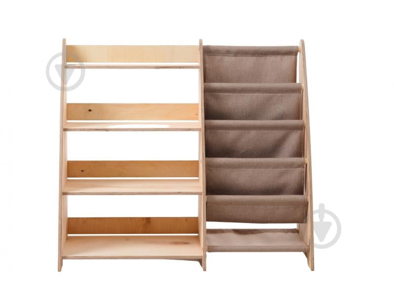 Стелаж Goodevas Монтессорі 2в1 для книг та іграшок E624 молочний - фото 4 Стелаж Goodevas Монтессорі 2в1 для книг та іграшок E624 молочний - фото 4