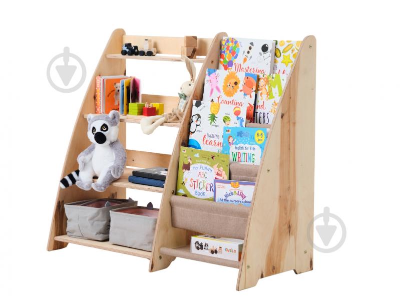 Стелаж Goodevas Монтессорі 2в1 для книг та іграшок E624 молочний - фото 31 Стелаж Goodevas Монтессорі 2в1 для книг та іграшок E624 молочний - фото 31